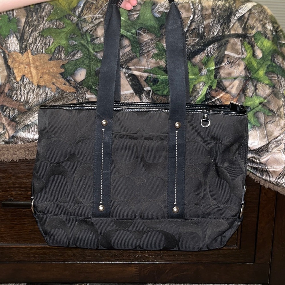 Black coach purse